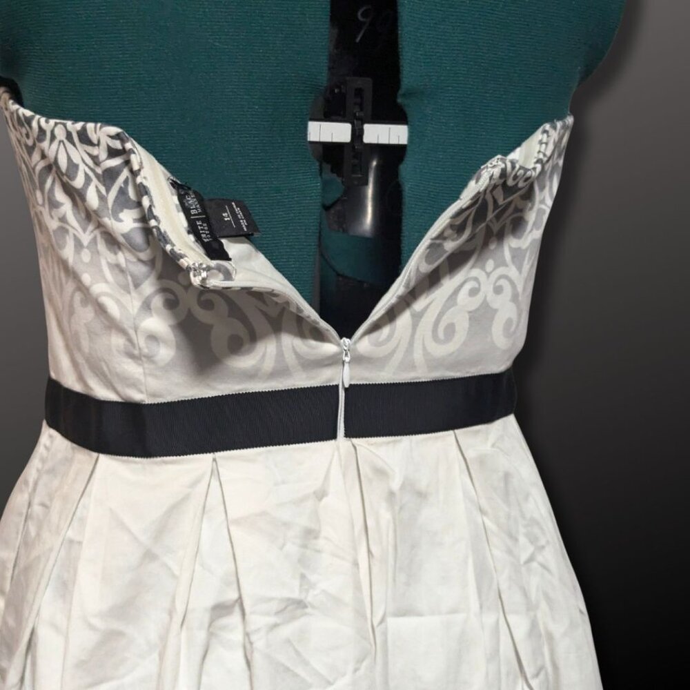 Stunning White House Black Market Strap;less Day Dress sz 14 - Picture 7 of 9